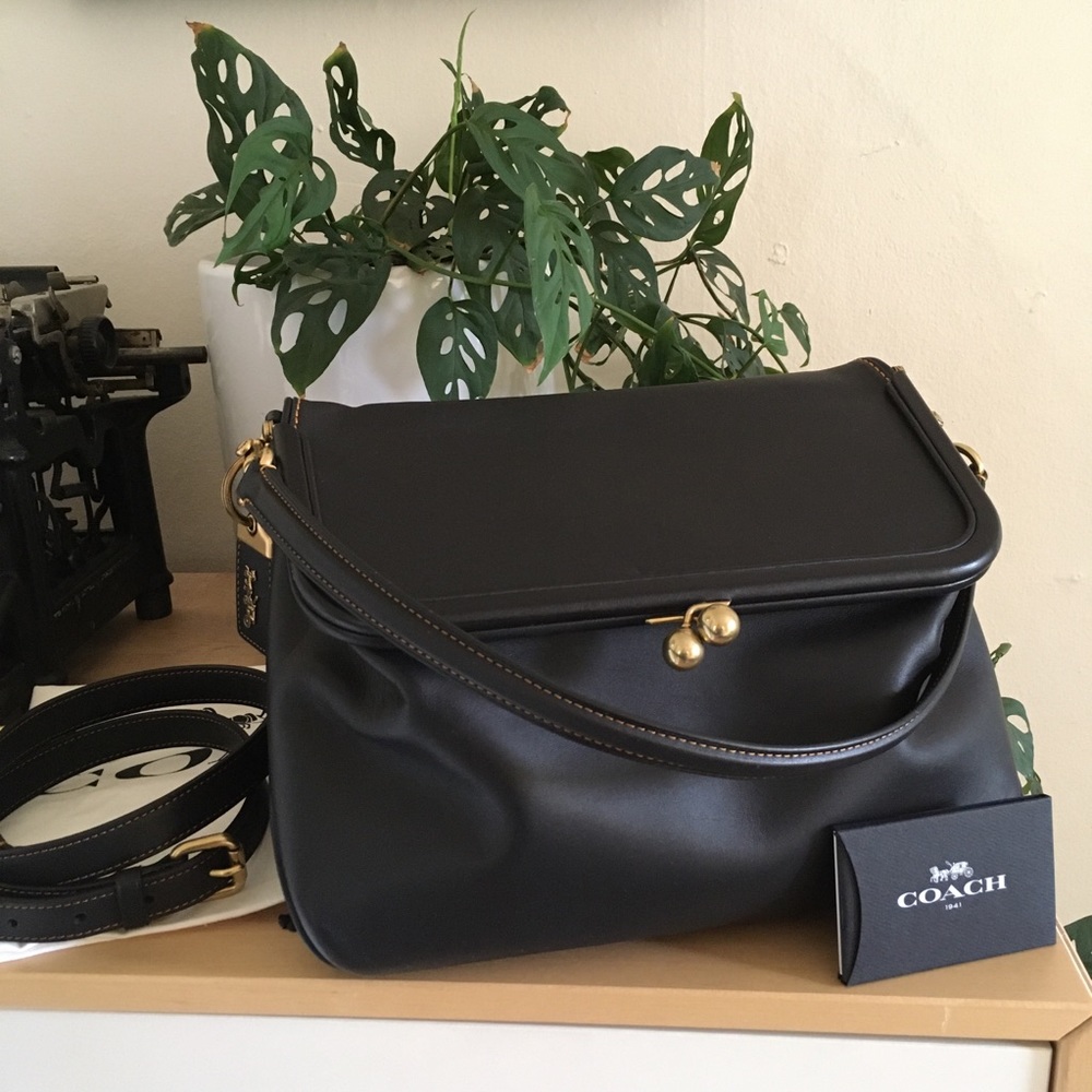 Black Coach Rider Bag